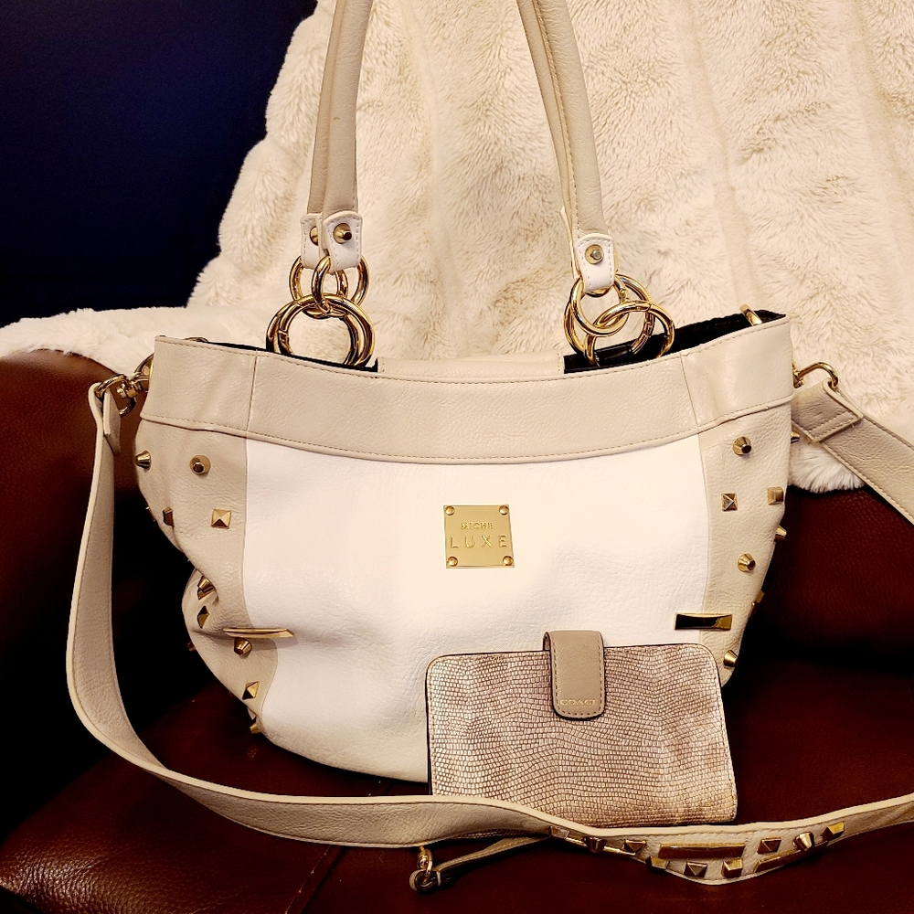 Miche Demi Baden LUXE Shell & Base Bag - with Handles, Long Strap, & Wallet
